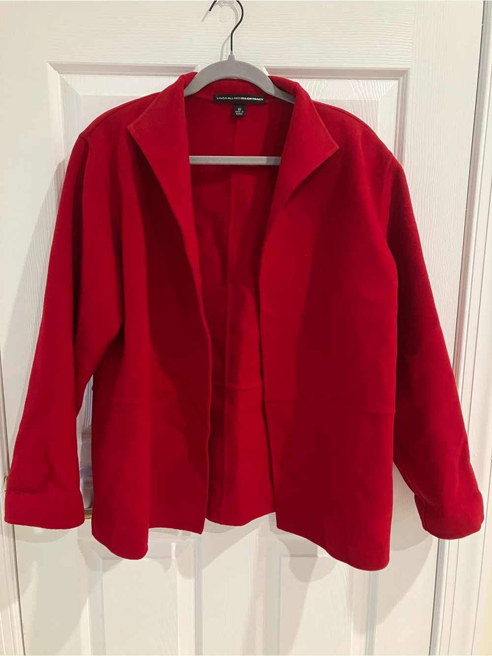 100% Wool Red Vintage Jacket